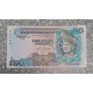 Malaysia Old Series RM50 Old Banknote Siri 5 For Collection Only
