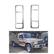 Car Chrome Rear Headlight Lamp Cover For Toyota Land Cruiser 70 Series Parts Fj70 fj79 fj78 lc70 lc7