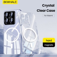 BKWHALE Magnetic Clear Phone Case For Redmi Note 14 Pro + K60 K70 K80 Pro Xiaomi POCO F7 F5 Pro MI 1