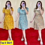 dixie top and skirt challis