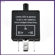 【BET】12V 3-Pin LED Adjustable Electronic Flasher Relay for Turn Signal Light[my]