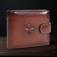 New wallet Men's Large-Capacity Cash Short High-End Multi-Card Leather wallet Men's wallet