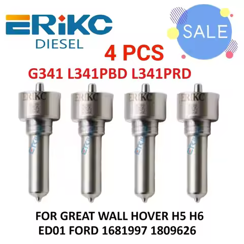4PCS G341 L341PBD L341PRD 1100100-ed01 28231014 Common Rail Nozzle FOR GREAT WALL HOVER H5 H6 INJECT