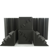 16 Pcs Acoustic Panels Studio Acoustic Soundproof FoamSound Treatment Bass Trap CornerSound Panels W