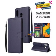SAMSUNG A20/A30 LEATHER CASE PREMIUM-FLIP WALLET CASE LEATHER FOR SAMSUNG A20/A30 - WALLET CASE hp