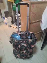 Kbuling 碎花拉桿袋 旅行袋