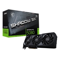 MSI GeForce RTX 5080 16G SHADOW 3X OC 16GB GDDR7 PCIe 5.0 TRIPLE FAN 256-bit DisplayPort x3 HDMI x1 