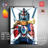 (Ready Stock) Mobile suit Gundam 144 RX-78-2 / RX78-2 / RX78 2 Gundam wall poster sticker deco poste