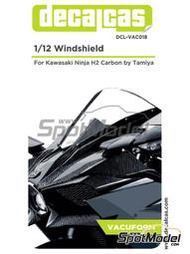 Decalcas DCL-VAC018 1/12 Kawasaki Ninja H2 Carbon Windshield