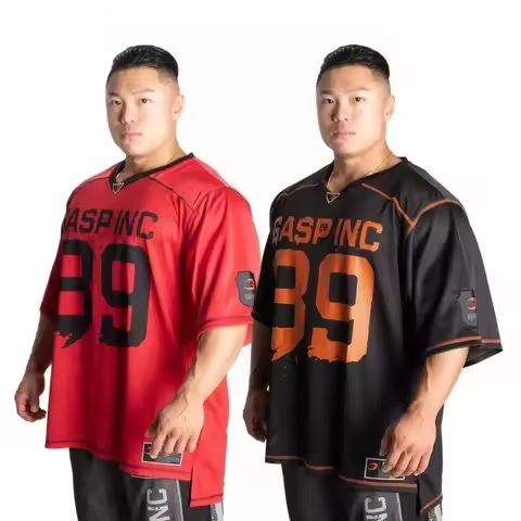 2026 New Quick Drying Classic GASP INC 39 Men's Fitness Training Jersey Sport