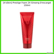 [It'sSkin] Prestige Foam 2X Ginseng D'escargot 150ml / Korean Cleansing Foam / Ginseng & Snail Extra