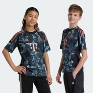 adidas ฟุตบอล เสื้อฟุตบอลชุดเยือน FC Bayern 24/25 สำหรับเด็ก เด็ก สีดำ IT2247