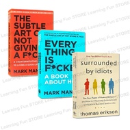 3 Books หนังสือ Surrounded By Idiots + The Subtle Art of Not Giving A F*ck + Everything Is F*cked Ma