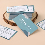Thank You Card, Thank You Card, Thank You Card - Size 9x5,4cm - C300 Paper, Matte Lamination, Luxuri