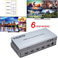 4x1 Hdmi Multi-viewer 1080P 4 channel HDMI Multiviewer 4x1 Quad Screen Segmentation Splitter Seamles