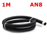 1M CPE AN4 AN6 AN8 AN10 AN12 Fuel Hose Oil Gas Line Cooler Hose Line Nylon Stainless Steel Braided P