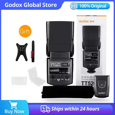 Godox Thinklite Camera Flash TT520II with Build-in 433MHz Wireless Signal for Canon Nikon Pentax Son
