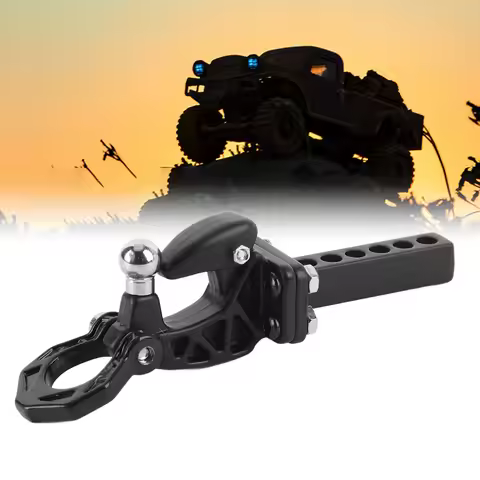 RC Metal Hitch Trailer Hook RC Trailer Hitch Tow Hook Aluminum Metal Trailer Hitch Receiver for SCX1