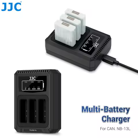 JJC USB Type C Camera Battery Charger for Canon G7 X Mark III G7X III G7X3 G9X2 G9 X G5X Mark II SX7
