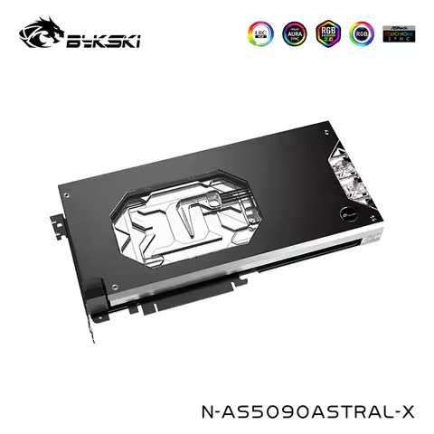 Bykski Water Block For ASUS ROG ASTRAL RTX 5090 O32G GAMING Graphics Card Cooler With Backplate ,N-A