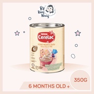 BB King Kong Cerelac Infant Cereal Brown Rice & Milk 350G Tin