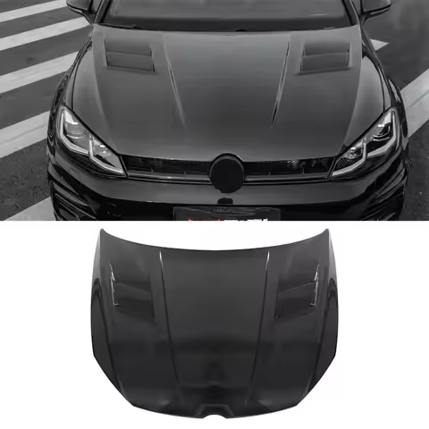 Suitable for Golf 7 7.5 R-line GTI Carbon Fiber Hood for Vw Golf MK7 7.5 Engine Hood 2013-2020