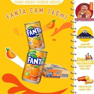 Thùng 30 Lon Nước Giải Khát Có Ga Fanta vị Cam 160mL [DU] - Hàng Nội Địa Nhật