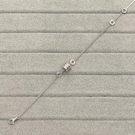 Bv 18K White Gold Bracelet And Bracelet, 18.5Cm