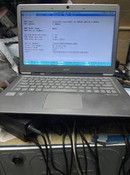 零件機ACER宏碁(NBC01)Aspire S3 14吋  i5筆記型電腦