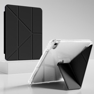 For iPad Air6 Air4/5 Pro 11 10.9 "11-inch case with pencil holder Clear case M2 A2898 A2588 A2316 A2