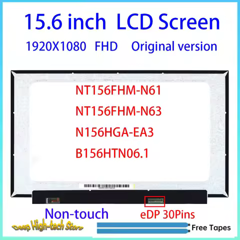 15.6" Laptop LCD Screen B156HTN06.1 NT156FHM-N61 For HP 15s-fq 15s-fq0xxx 15s-fq1xxx 15s-fq2xxx 15s-