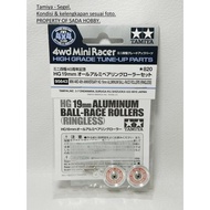 TAMIYA 95643 MINI 4WD 40TH 19MM ALUMINUM BALL-RACE ROLLERS (RINGLESS) CADATOYS