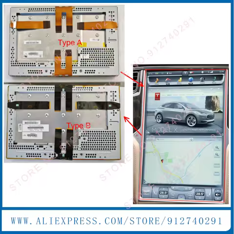 G170J1-LE1 Original 17 Inch LCD With Touch Screen With PCB For Tesla Model S Model X 12-17 Central C
