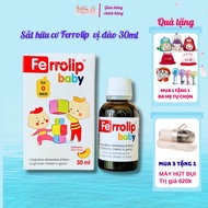 Sắt cho bé Ferrolip Baby vị đào tự nhiên dễ uống hộp 30ml