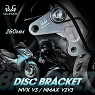NVX155 V3 / NMAX155 V2 V3 ULMAX DISC BRACKET NVX V3 SP / NVX V3 ABS 260MM NMAX V3 CNC ALLOY DISK DEP
