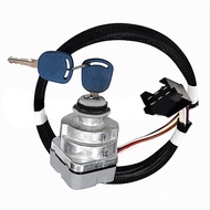 87561528 Ignition Switch with Key for New Holland Tractor 5640 6640 7740 7840 8160 8240 Engine 81864