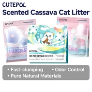 Cutepol  Cassava Cat Litter Super Clumping Odor Free Premium Pure Natural Pasir Kucing