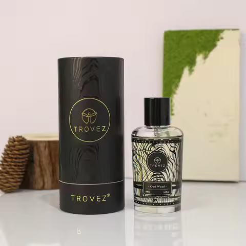 TROVEZ Oud Wood 100ml Perfume Rich Wood Tone Perfume for Men Women Long-lasting Scent Unisex Fragran