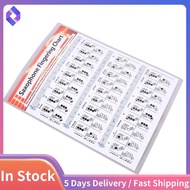 Saxophone Practice Chart Coated Paper Saxophone Fingering Chart Saxophone Fingering Chart Music Chor