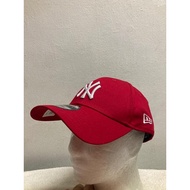 New Era 9Forty NY Yankees Red Cap White Logo