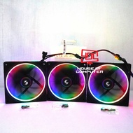 3 FAN CASING DEEPCOOL FL12 SE 3 IN 1 ARGB 12CM FAN CASE - BLACK