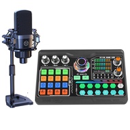 Zealsound Professional Podcast Microphone SoundCard Kit for PC Smartphone Laptop Computer Vlog Recor