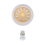 E27 Intelligent Electric Ceiling Fan Light with B22 to E27 Light Socket Adapter