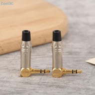 Cool3C 1pc Right Angle Mini Ja 3.5mm Stereo Right Angle Male Plug Audio Repair Earphone Soldering Ad