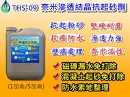 THS 09 奈米結晶滲透抗起砂劑 鍍膜劑 無毒 地坪起砂 專用 地面起沙處理劑 壁癌