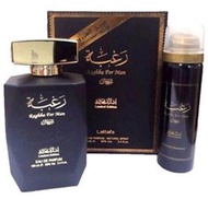 Raghba Oud Perfume + Deodorant for men 100ml perfume for men