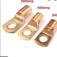 Heavy Duty Copper Battery Cable Lugs 8AWG 3/8 with Heat Shrink Tubes WELDING MASW