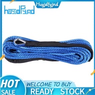 3/16 inch x 50 inch 7700 LBs Synthetic Winch Line Cable Rope with Protection Sleeve for ATV UTV (Blu