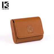 - ready stock+KBEAR KBEAR Earphone Data Cable Storage Bag Digital Storage Bag Pure Leather Protectiv