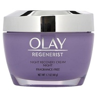 (Pack of 2) 0LAY Regenerist NIGHT RECOVERY Cream - FRAGRANCE FREE - 1.7 Fl Oz (48 g) EACH - Advanced